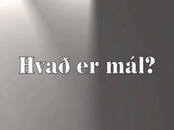 2. Hvað er móðurmál?